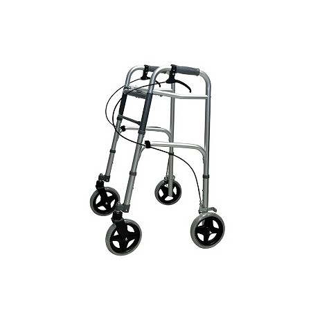 DEAMBULATORE PIEGHEVOLE 4 Ruote da 7'' con freno