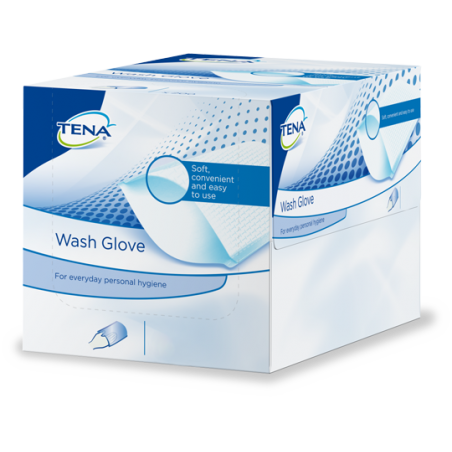 TENA WASH GLOVE (box 50 pezzi - manopola monouso)