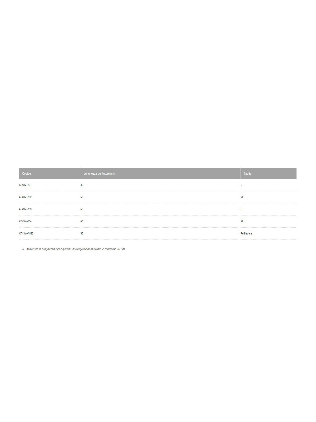 AT4 - Immobilizzatore Ginocchio