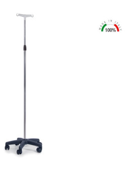 ASTA PORTA-FLEBO ACCIAIO