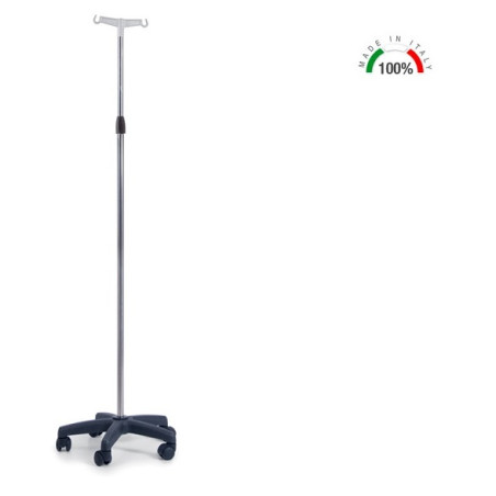 ASTA PORTA-FLEBO ACCIAIO